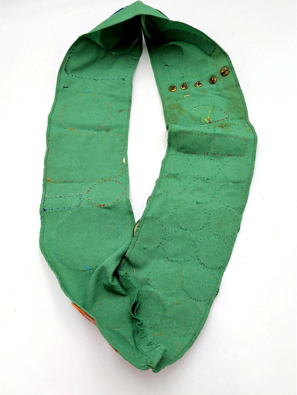 VTG 70s Girl Scout Uniform Sash +Badges Pins Patches Troop 589 Suncoast Catholic - Picture 9 of 10